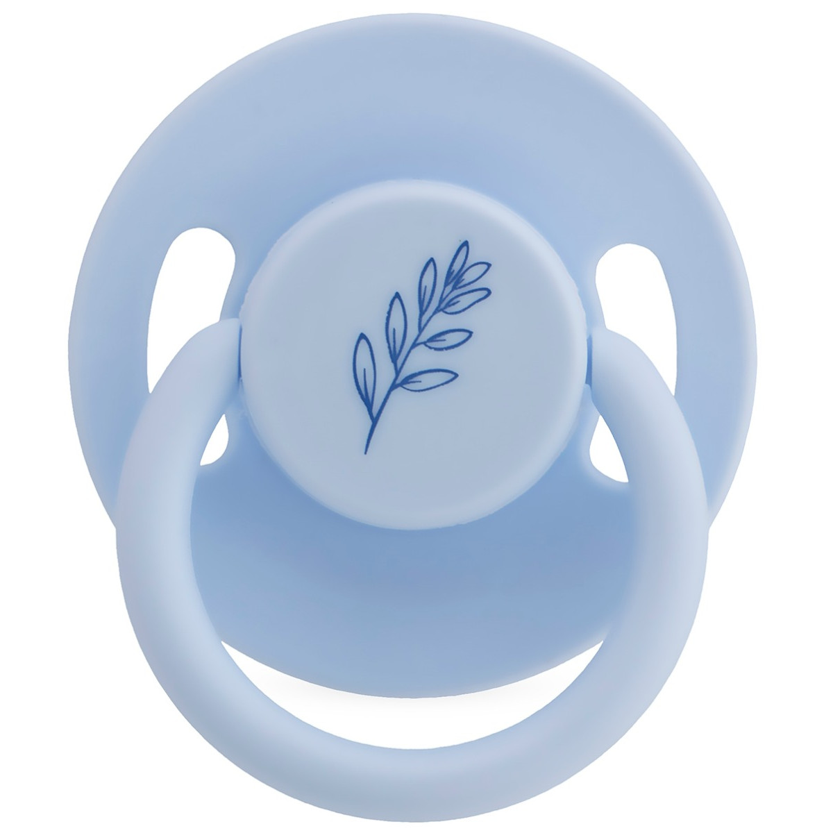 Weebaby Lichtblauw No.2 6-18 mnd Ronde Latex Fopspeen