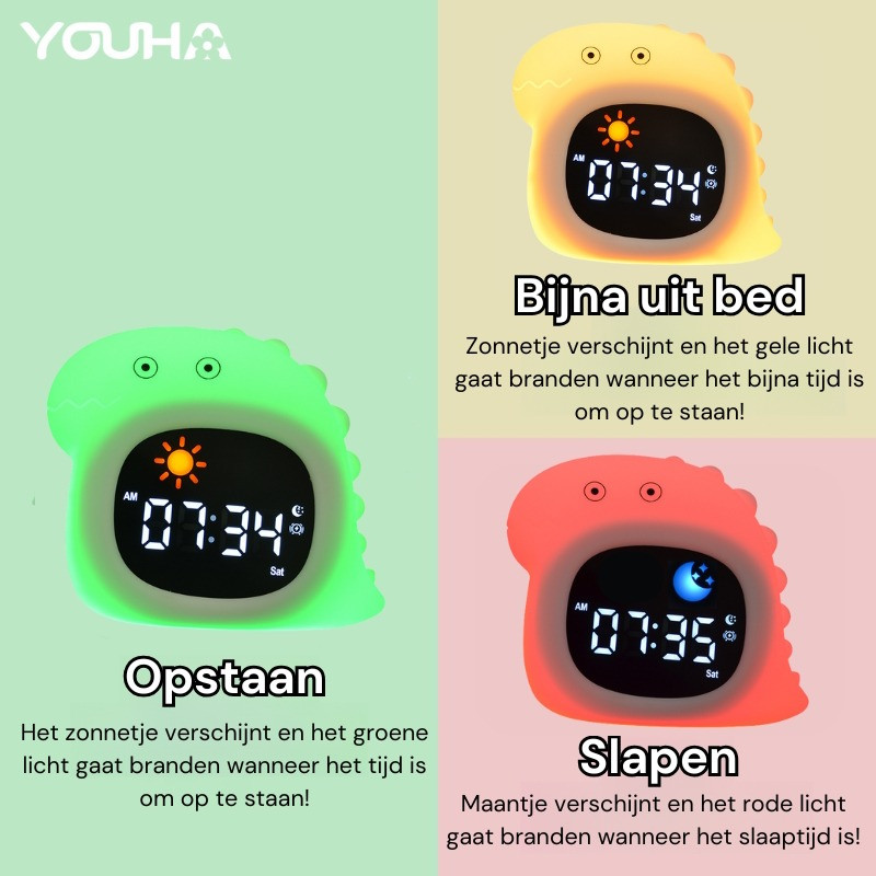 Youha Dino Slaaptrainer en Kinderwekker