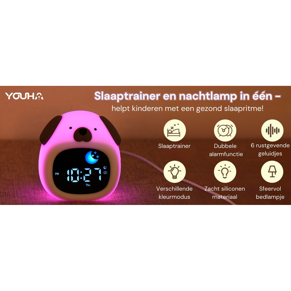 Youha Hondje Slaaptrainer en Kinderwekker