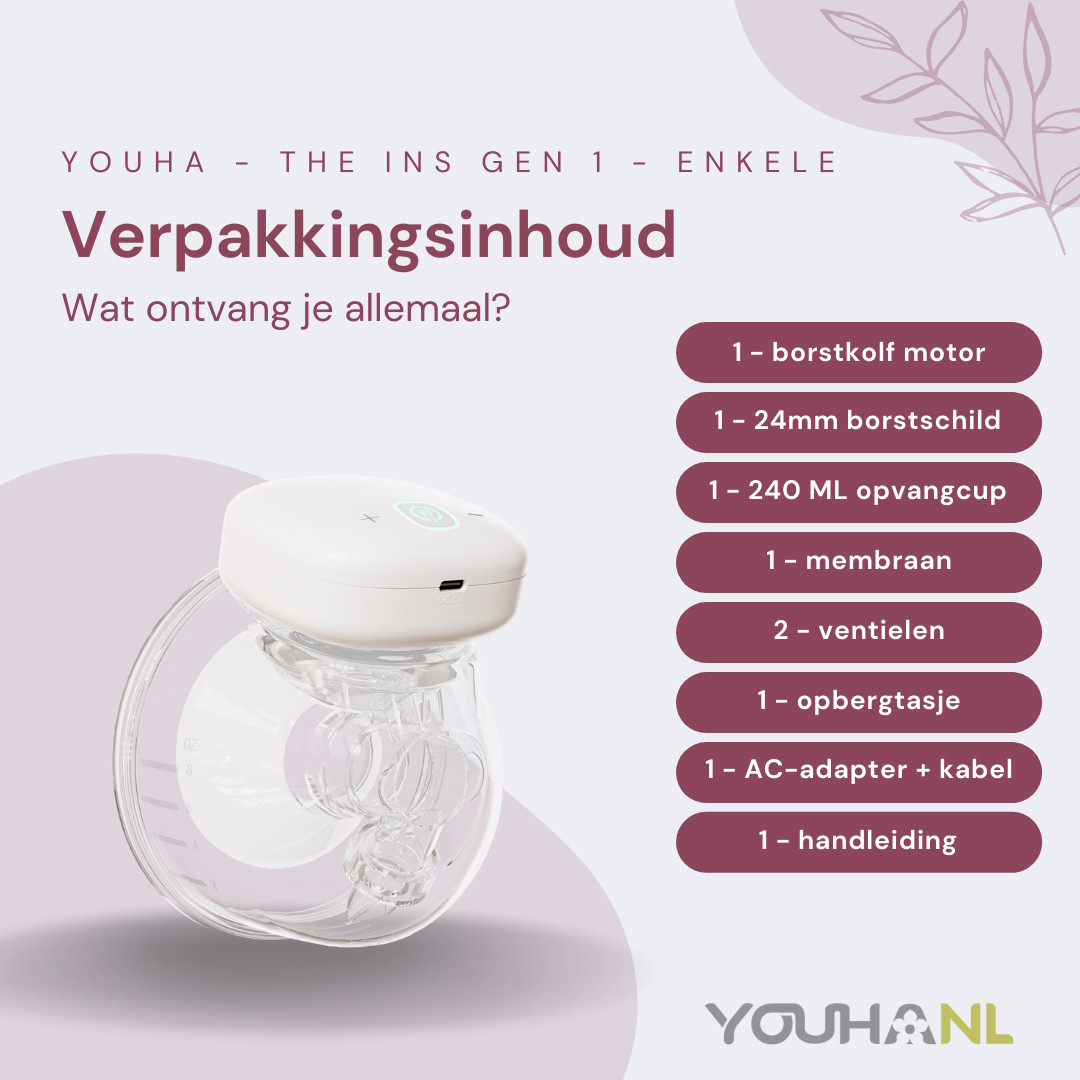 Youha The INs Gen 1 Hands-Free Enkele Elektrische Borstkolf met App