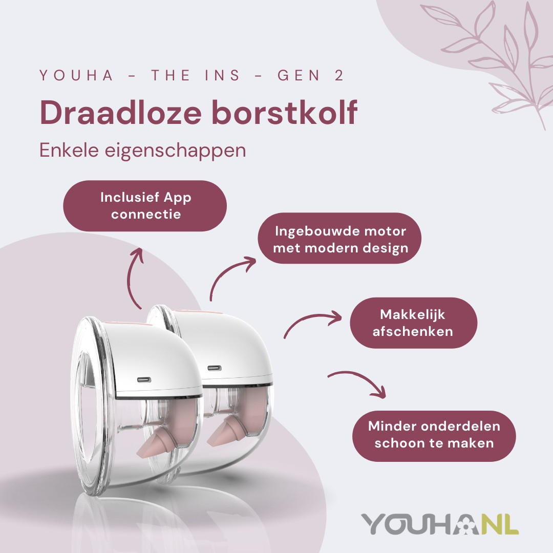 Youha The INs Gen 2 Hands-Free Enkele Elektrische Borstkolf met App