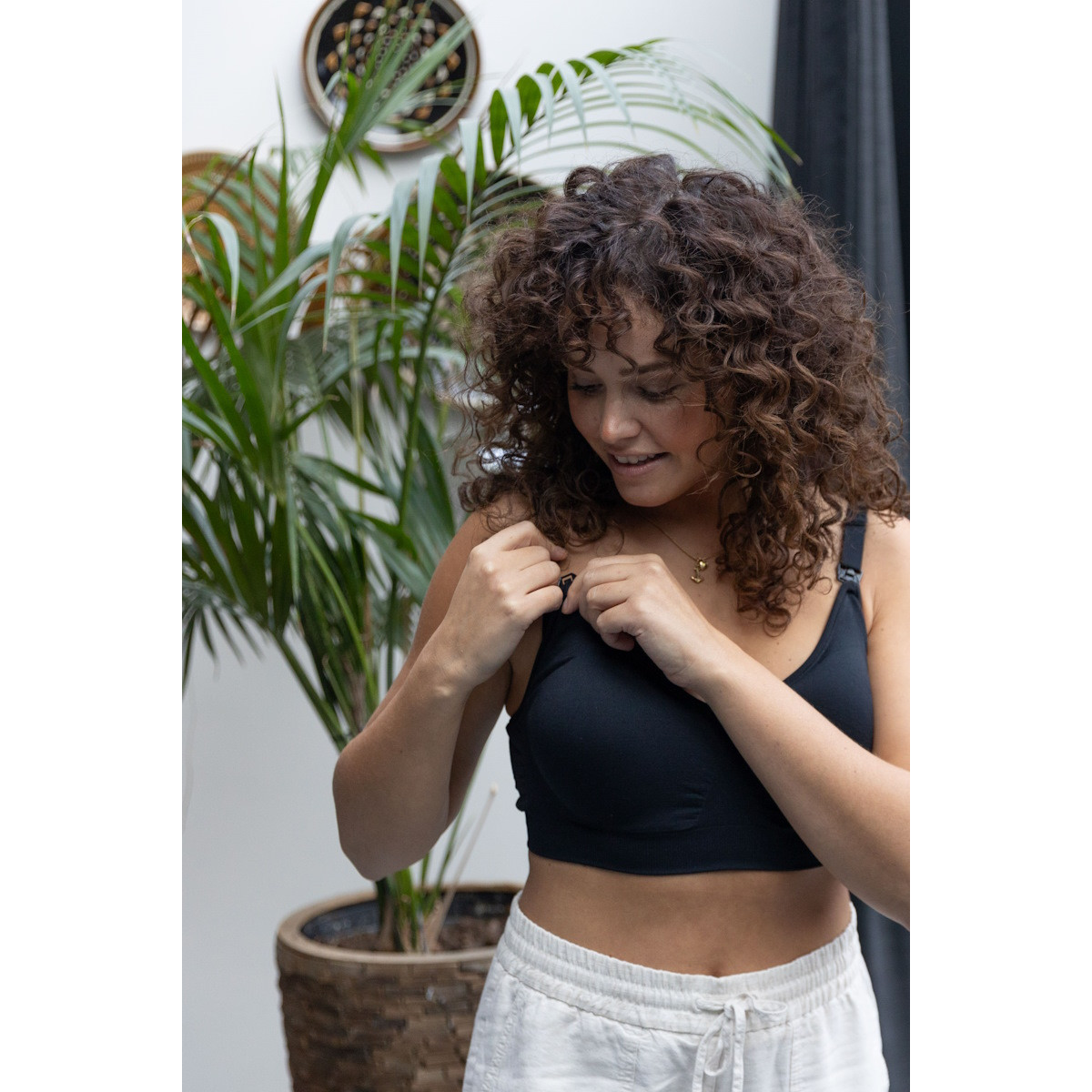 Youha Zwart Maat M Zwangerschaps- en Voedings BH