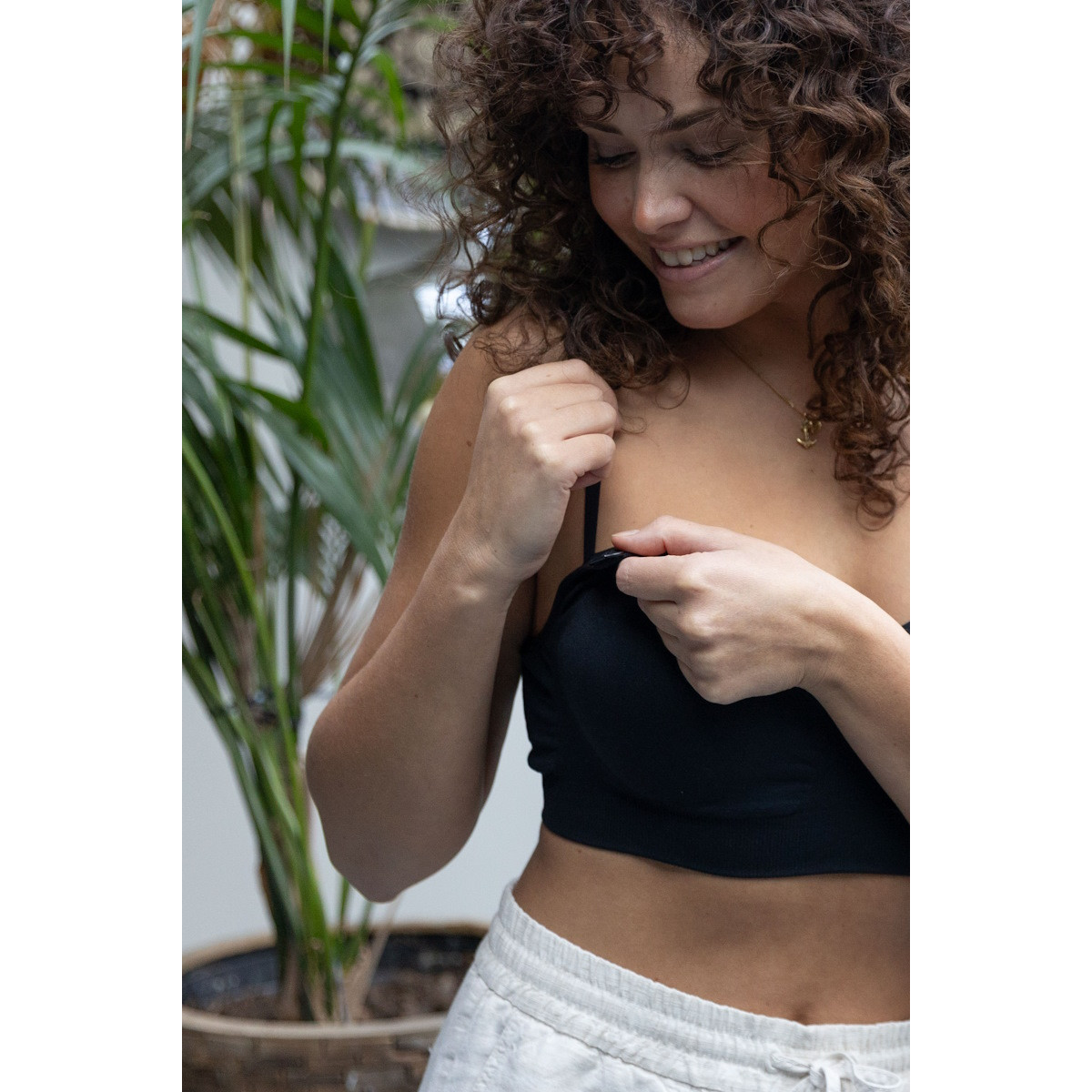 Youha Zwart Maat M Zwangerschaps- en Voedings BH