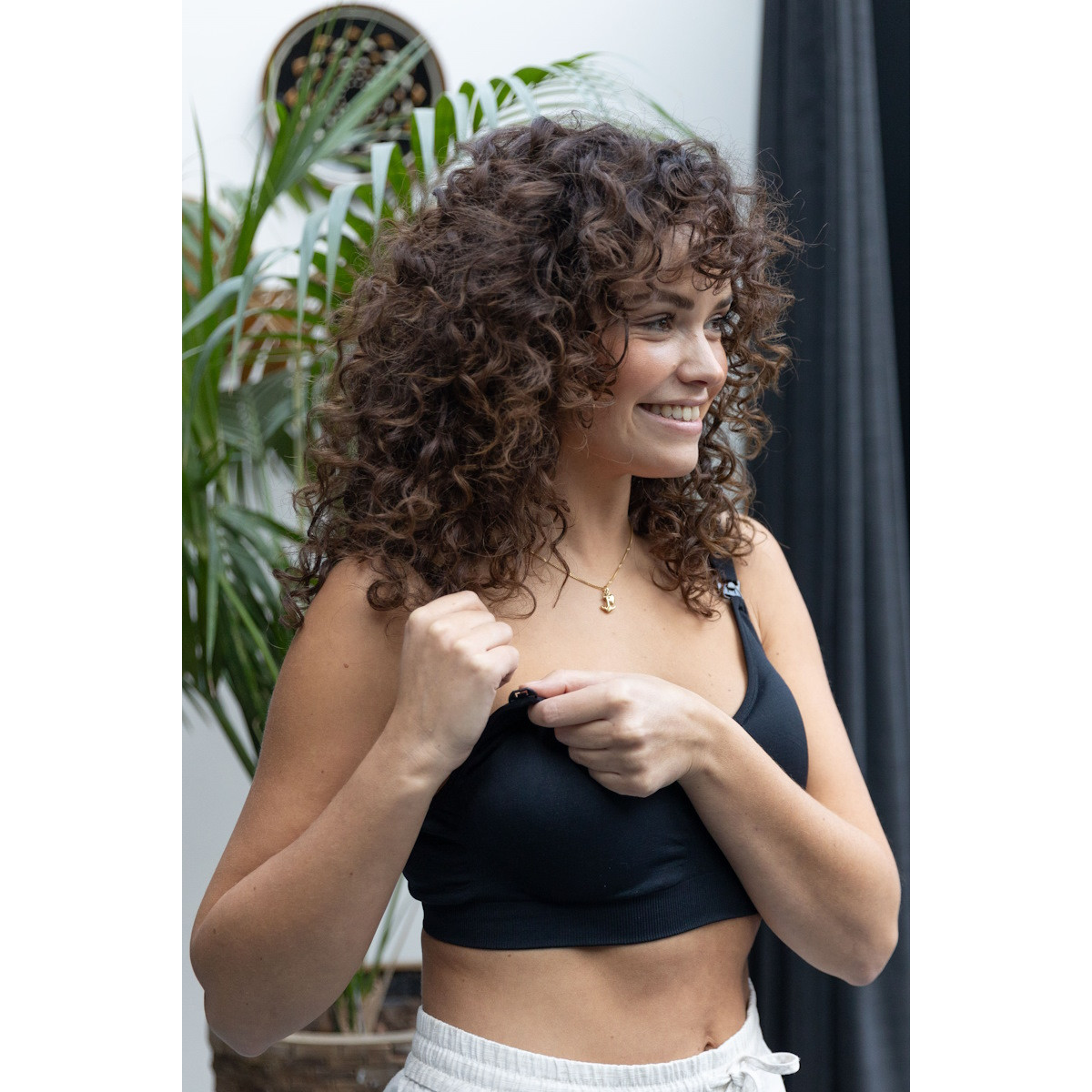 Youha Zwart Maat M Zwangerschaps- en Voedings BH