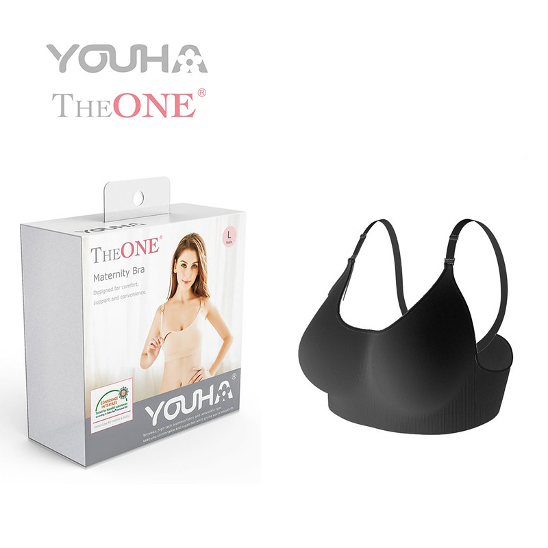 Youha Zwart Maat M Zwangerschaps- en Voedings BH