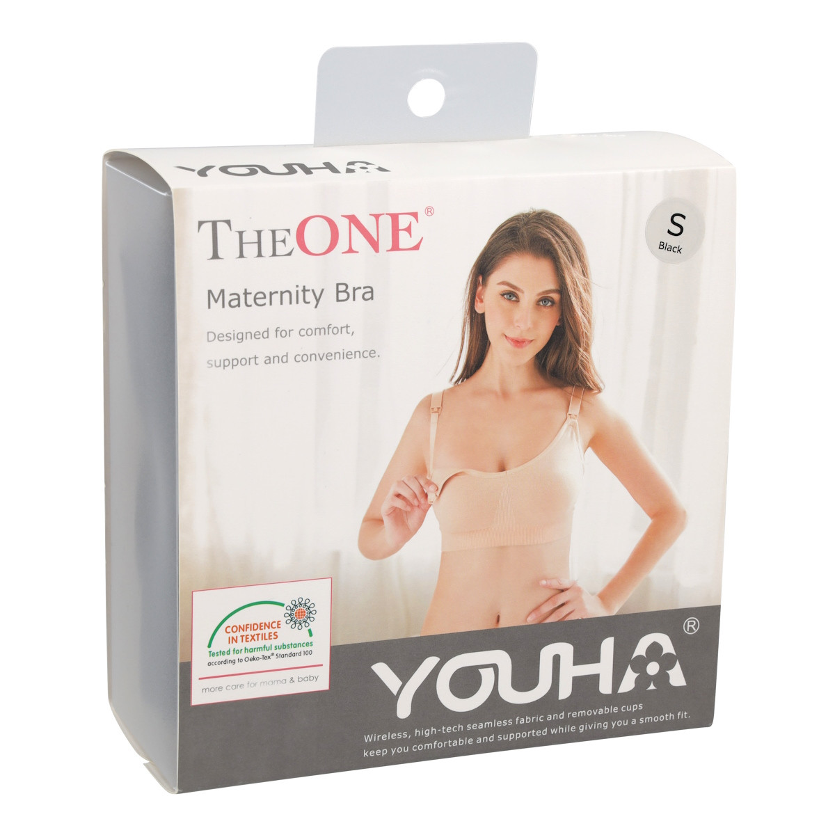 Youha Zwart Maat S Zwangerschaps- en Voedings BH