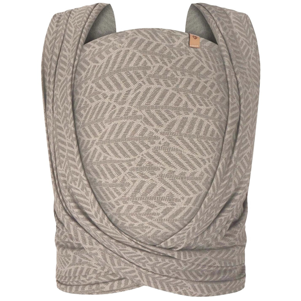 Zaffiro Be Close Beige Leaves Multifunctionele Draagdoek