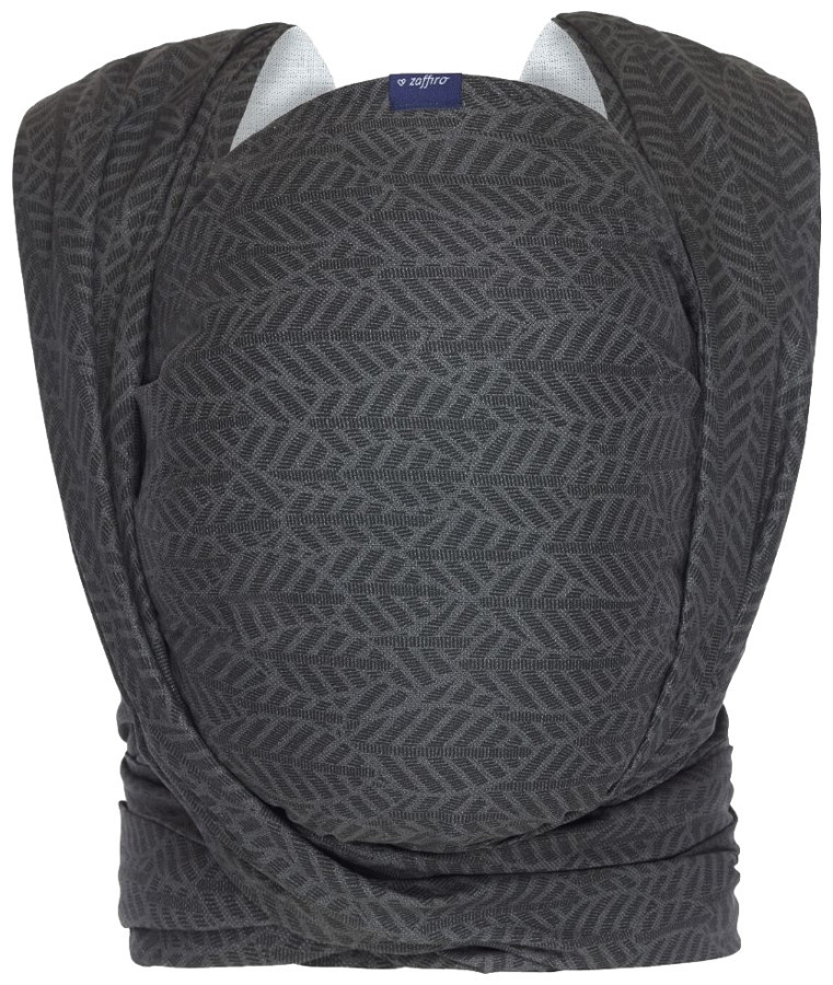 Zaffiro Be Close Graphite Leaves Multifunctionele Draagdoek