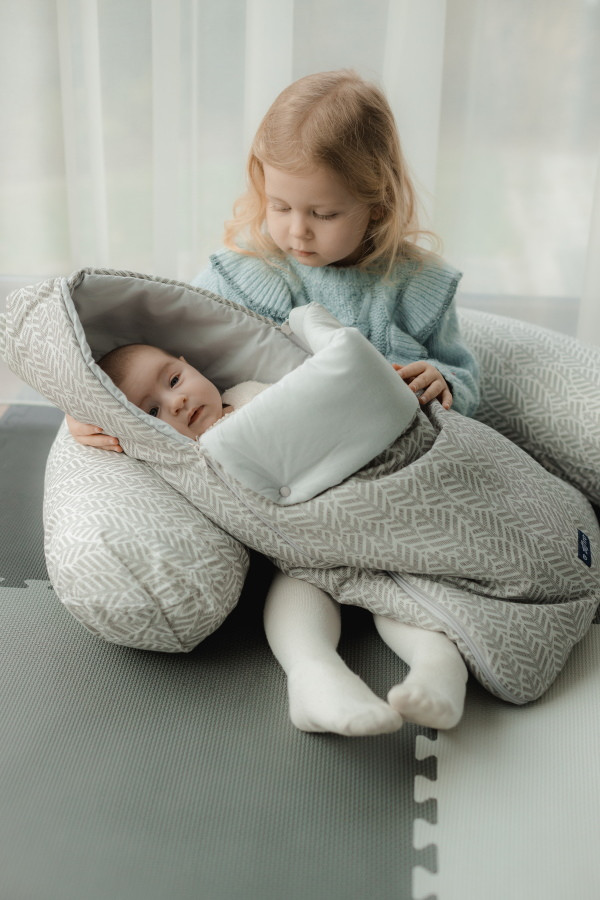 Zaffiro Beige Leaves Voedingskussen