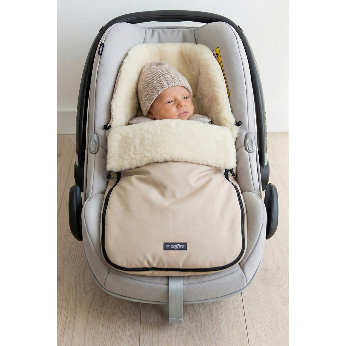 Zaffiro Wol Beige Universele Afritsbare Voetenzak