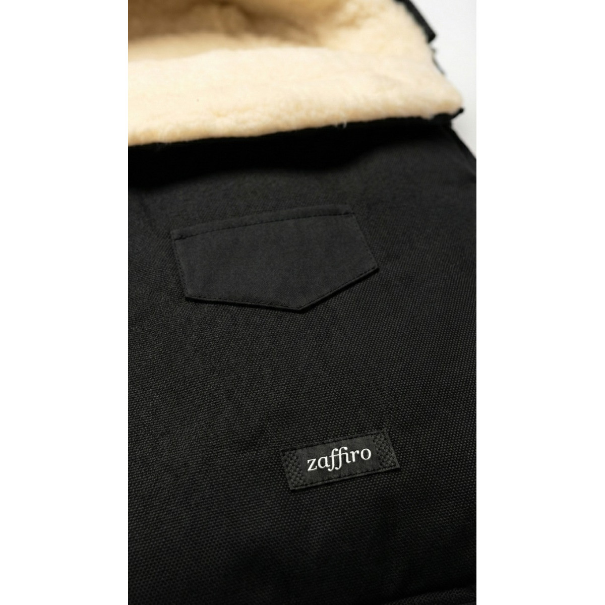 Zaffiro Wol Zwart Universele Afritsbare Voetenzak