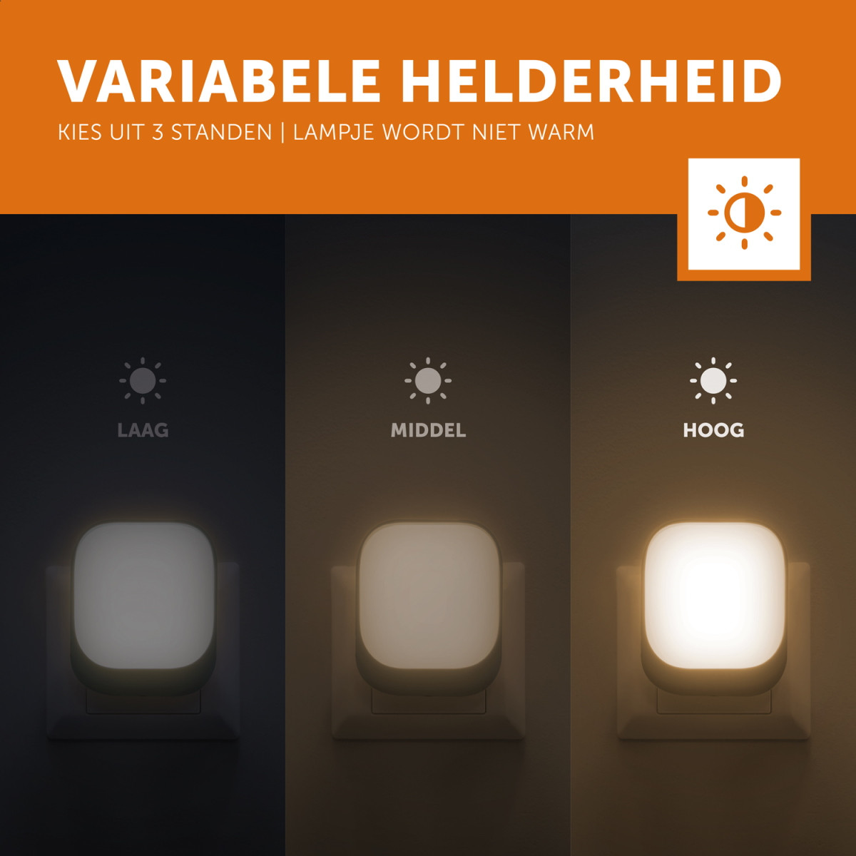 Zazu Blauw Automatisch Led Nachtlampje ZA-SOCKET-02