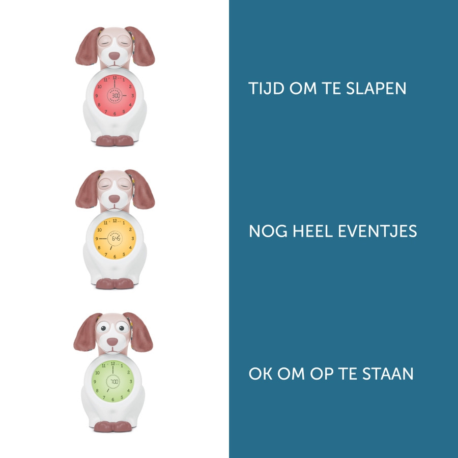Zazu Davy the Dog Roze Slaaptrainer en Kinderwekker