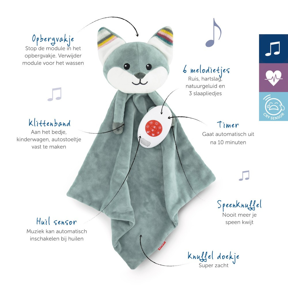 Zazu Felix de Vos Heartbeat Knuffeldoekje