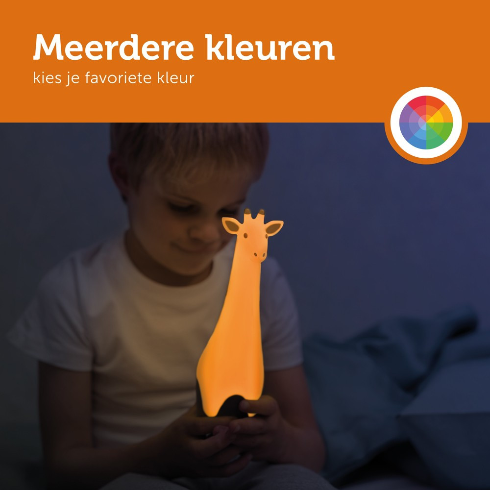 Zazu Gina Giraffe Grijs Zaklamp en Nachtlampje ZA-GINA-01