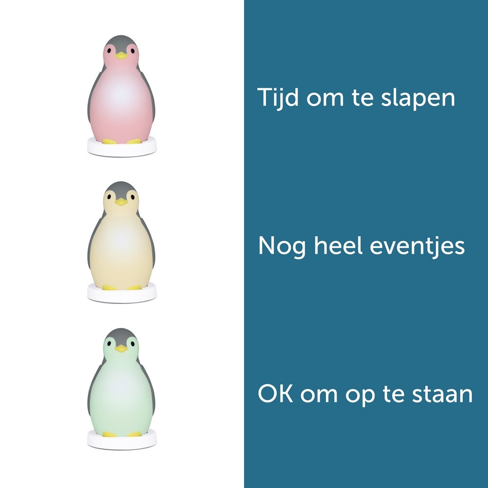 Zazu Pam de Pinguin Grijs 3 in 1 Slaaptrainer