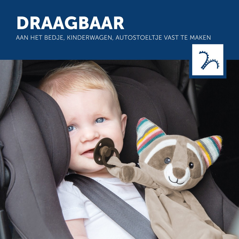 Zazu Robin de Wasbeer Heartbeat Knuffeldoekje