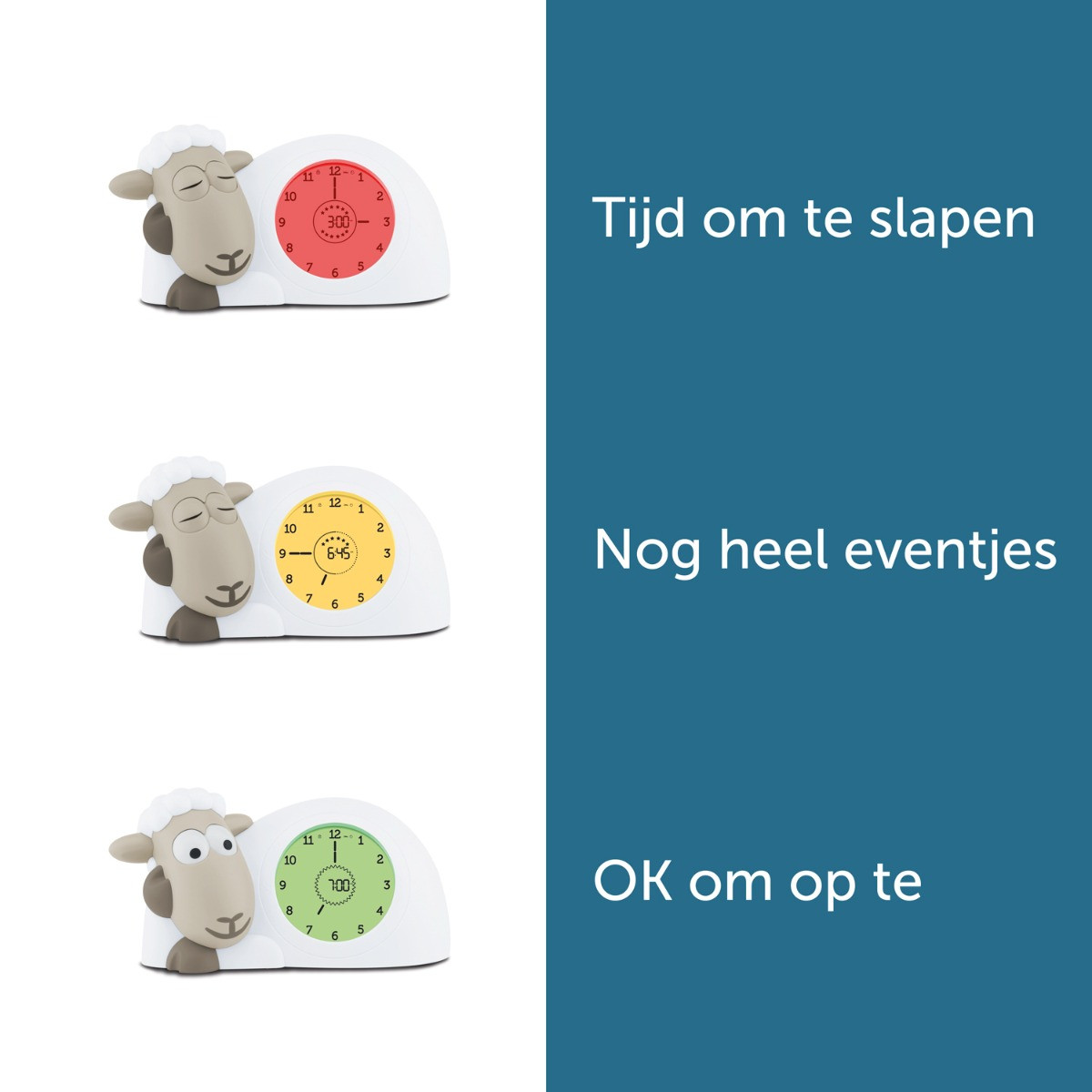Zazu Sam Schaap Taupe Kinderwekker en Slaaptrainer
