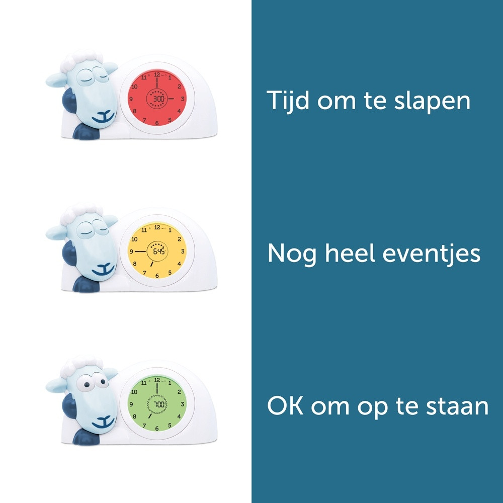 Zazu Sam Slaaptrainer Schaap Blauw Kinderwekker