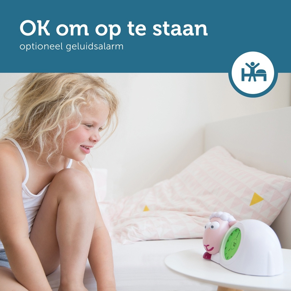 Zazu Sam Slaaptrainer Schaap Roze Kinderwekker