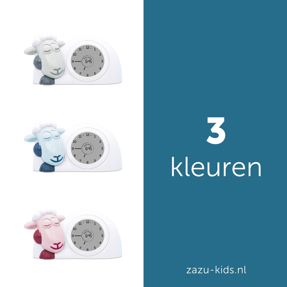 Zazu Sam Slaaptrainer Schaap Blauw Kinderwekker