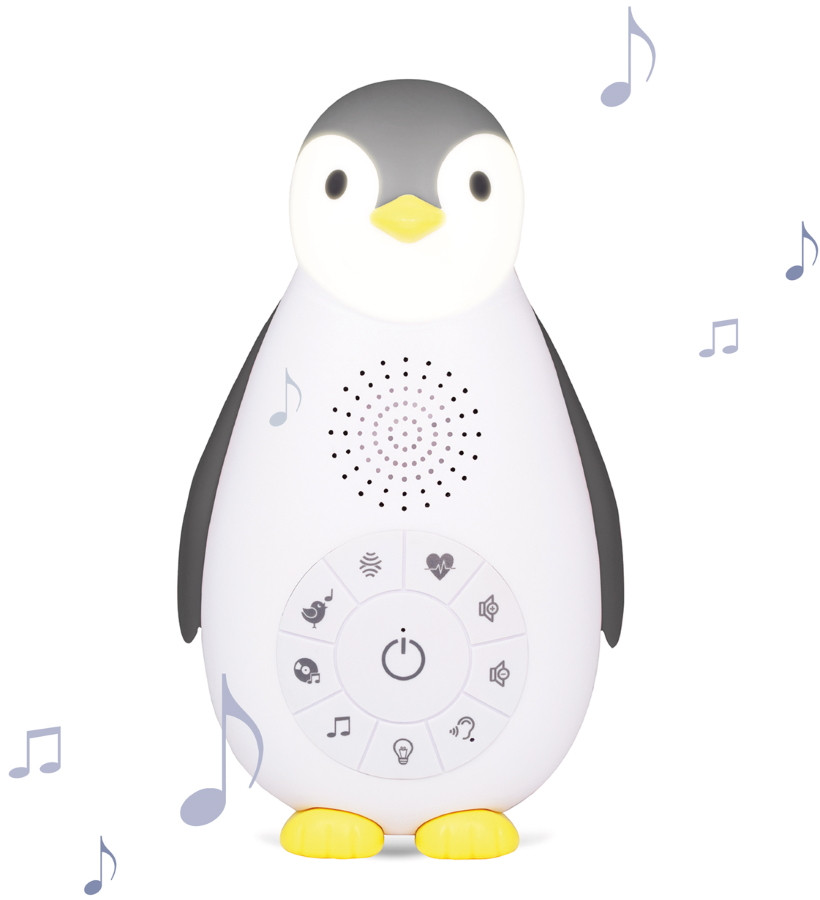 Zazu Zoe de Pinguin Grijs 3 in 1 Muziekdoosje