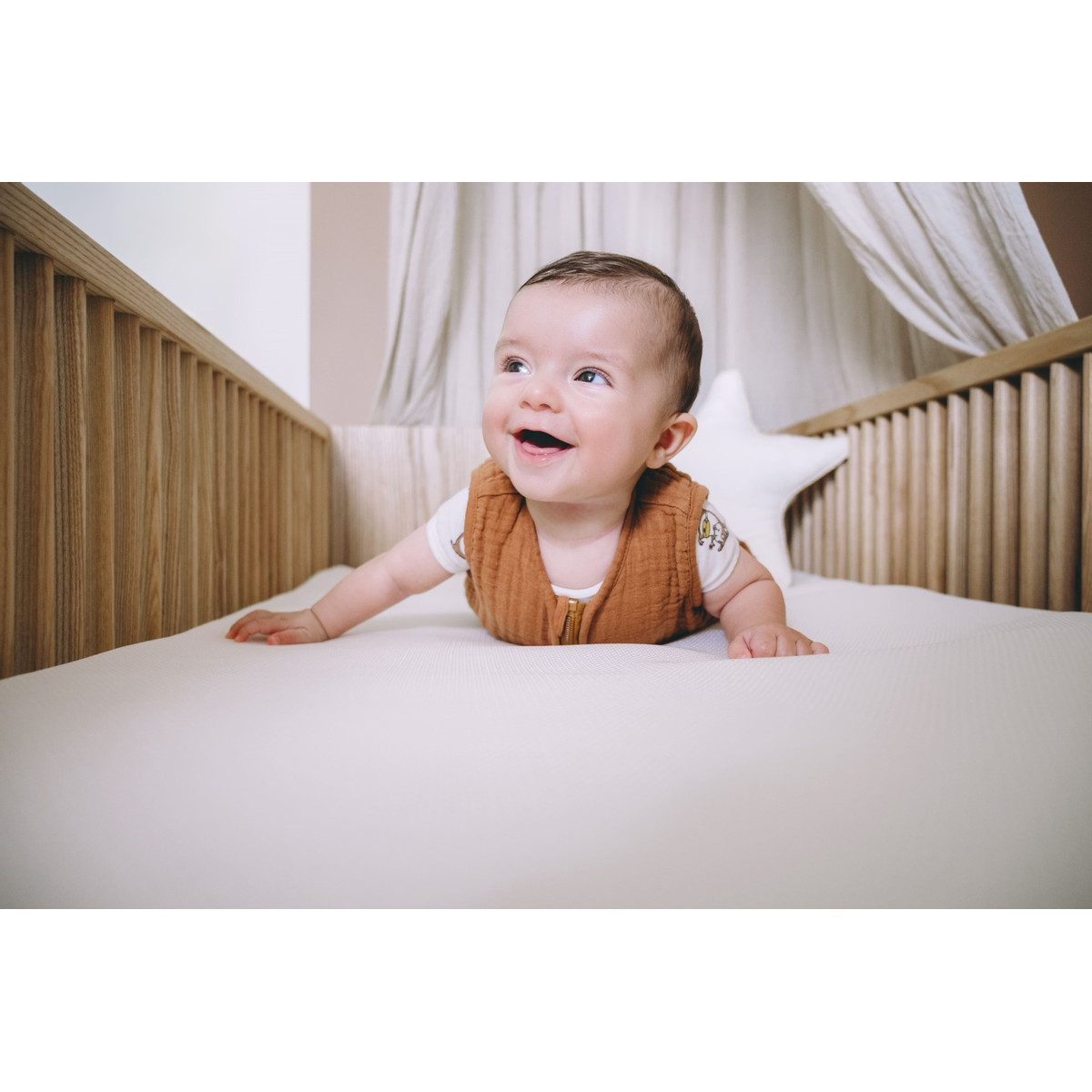 ZZZOO Panter 60 x 120 x 13 cm Airgosafe Ledikantmatras + Topper