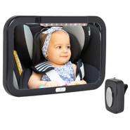 A&K Verstelbare Baby Achteruitkijk Autospiegel - Auto Veiligheidsspiegel  Baby - Achterbank Spiegel Baby - AutoSpiegel Baby - Babyspiegel Auto -  Kinder