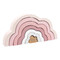 Label Label Cloud Roze Houten Regenboog Puzzel LLWT-25286