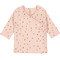 Lassig GOTS Dots Powder Pink Maat 50/56 Lange Mouw Overslag Shirtje 1531011772-56