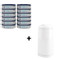 Angelcare 12-pack Navulcassette incl. Witte Dress Up Luieremmer