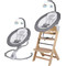 Babygo Homey Light Grey/Nature Babyschommel en Kinderstoel Set 19021