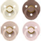 Bibs Ivory/Blush/Woodchuck/Blossom 6-18 mnd 4 stuks Fopspeen 120459