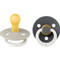 Bibs Sand/Iron Glow in the Dark 0-6 mnd 2 Stuks Fopspeen 110456
