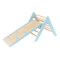 Luna Toys Blauw Houten Klimrek met Glijbaan LU-36967