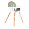 Cangaroo Gelato Grey 2-in-1 Houten Kinderstoel
