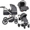 Cangaroo Thira Grey 3-in-1 Combi Kinderwagen incl. Autostoel