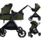 Ding Liam Forest Green 3-in-1 Combi Kinderwagen Incl. Autostoel DI-381713