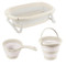 Dolu Relax Beige 3-delige Opvouwbare Badset 7271