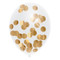 Jep-Party Goud 30cm 5 Stuks Confetti Ballonnen 442365