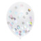 Jep-Party Zilver 30cm 5 Stuks Confetti Ballonnen 442368