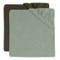 Jollein Ash Green/Leaf Green 50 x 70 cm Badstof Aankleedkussenhoes 2 Stuks 2550-503-00154