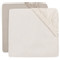 Jollein Jersey Oatmeal/Sand 70/75 x 140/150 cm 2 Stuks Junior Hoeslaken