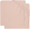 Jollein Jersey Pale Pink 60 x 120 cm 2 Stuks Ledikant Hoeslaken 2511-507-00090