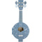 Label Label Blauw Houten Banjo LLWT-04410