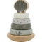 Label Label Olijfgroen Houten Tuimelring Piramide LLWT-10299