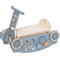 Label Label Blauw Houten 3-in-1 Looptrainer / Loopauto LLWT-10329
