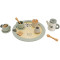 Label Label Olijfgroen Houten Theeservies Set LLWT-27617