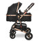 Lorelli Alba Premium Black 3-in-1 Combi Kinderwagen incl. Spirit Autostoel