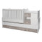 Lorelli Mini Max White/Artwood 2-in-1 Bed en Commode 1015050-0030A